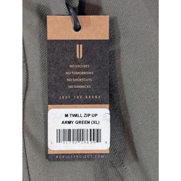 NWT Nobull Twill Zip-up Men's Jackets in Green sz XL 20468LQWI - Picture 6 of 9